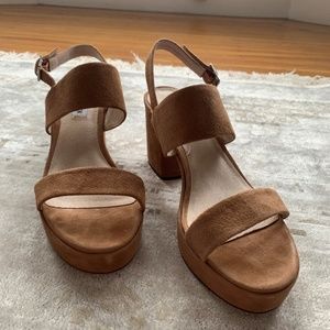 NEW Steven Madden Reba Tan Suede Heels